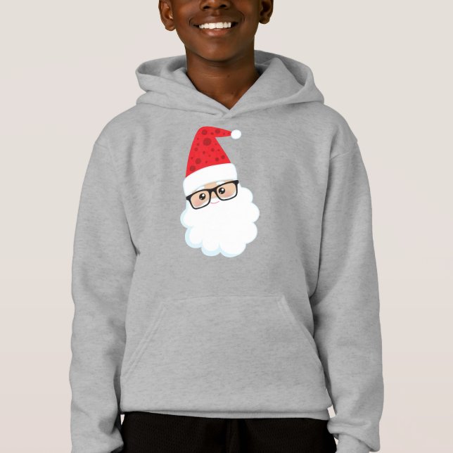 Santa Claus, Hipster Santa, Christmas, Glasses (Front)