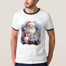 Santa Claus holding gifts