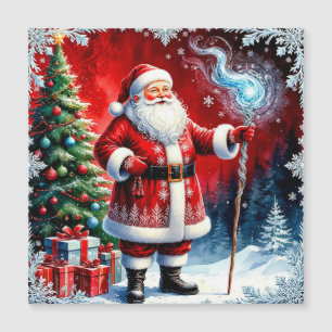 Santa Claus Holding Magic Staff