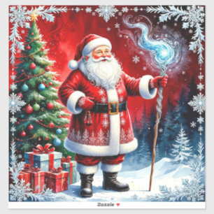 Santa Claus Holding Magic Staff
