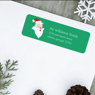 Santa Claus   Holiday Label
