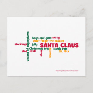 Santa Claus Holiday Postcard