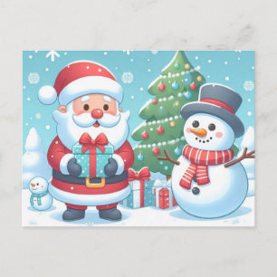 Santa Claus Holiday Postcard