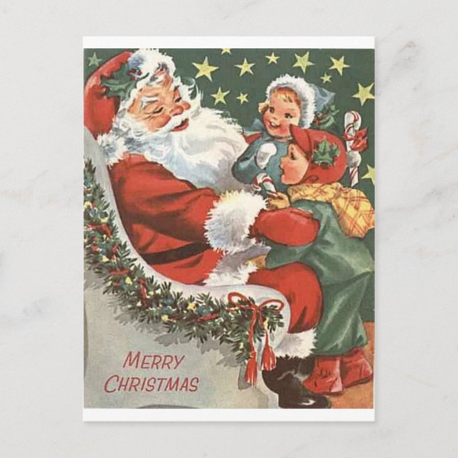 Santa Claus Holiday Postcard (Front)