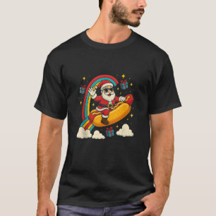 Santa Claus Hotdog Funny Christmas Design Tank Top