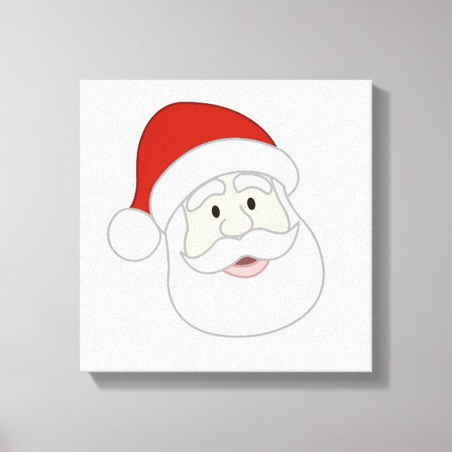 Santa Claus Illustration Canvas Print (Front)