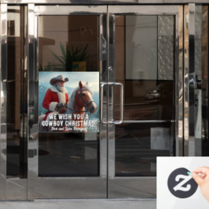 Santa Claus in a Western Hat Christmas