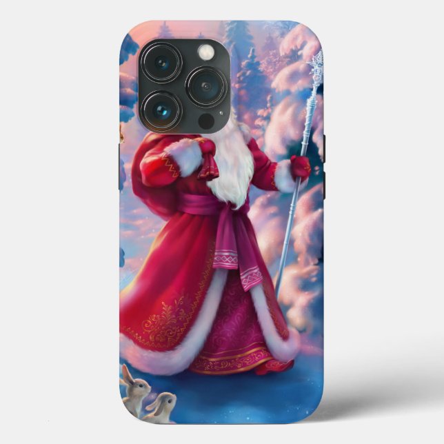 Santa Claus in forest Case-Mate iPhone Case (Back)
