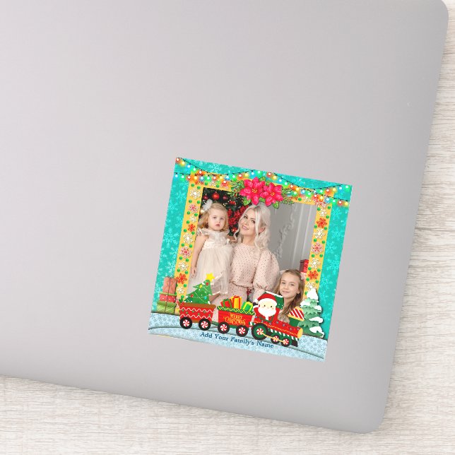 Santa Claus in Train, Christmas and holiday photo (Detail)