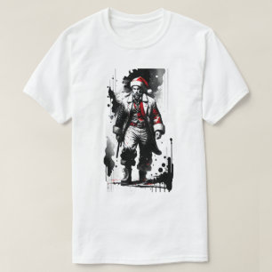 Santa Claus Ink Christmas T-Shirt