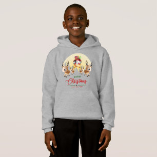 Santa Claus is coming   Kids Pullover Hoodie
