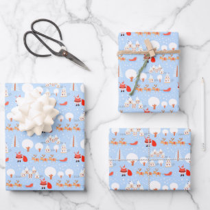 Santa Claus is Coming to Town Christmas Wrapping Paper Sheet