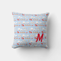 Santa Claus is Coming w Reindeer Monogram Smaller