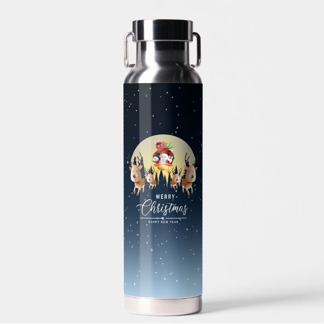 Santa Claus is coming | Water Bottle (Front)