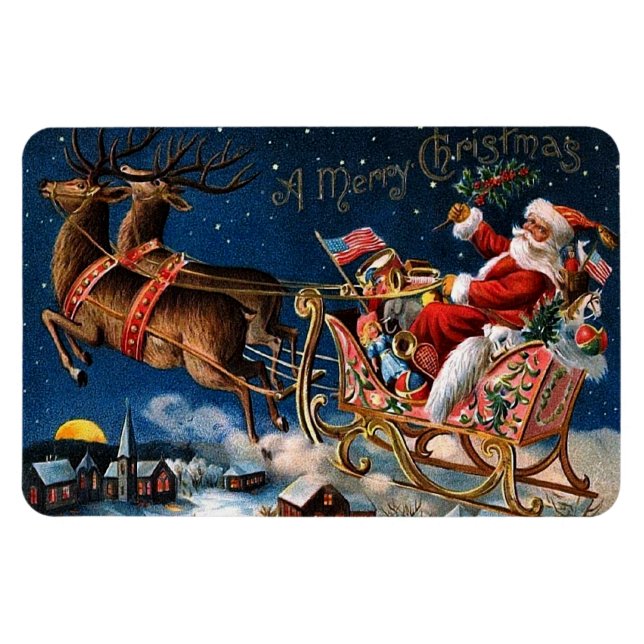 Santa Claus is Comming to Town Magnet (Horizontal)