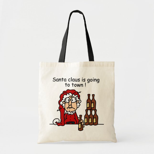 Santa Claus is Going to Town Tote Bag (Front)