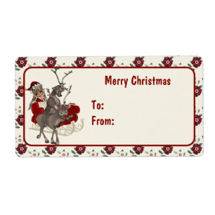 Santa Claus is Late- Christmas Tags
