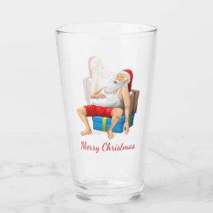 Santa Claus is taking a little nap Glass