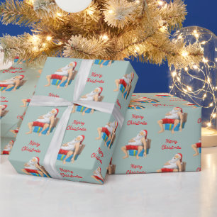 Santa Claus is taking a little nap Wrapping Paper