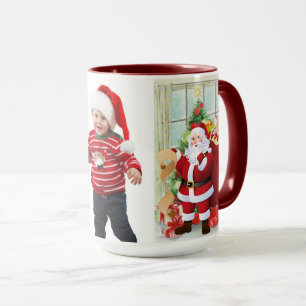 Santa Claus Kid's Photo Cute Gift for Grandma Mug