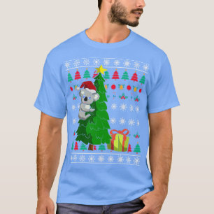 Santa Claus Koala Ugly Christmas T-Shirt