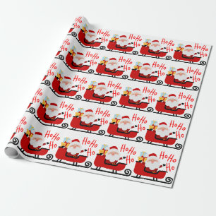 Santa Claus Laughing Christmas Wrapping Paper