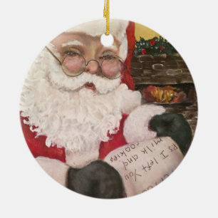 Santa Claus List 2 Sided Ornament
