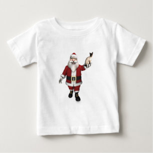 Santa Claus Loves Siamese Cats Baby T-Shirt