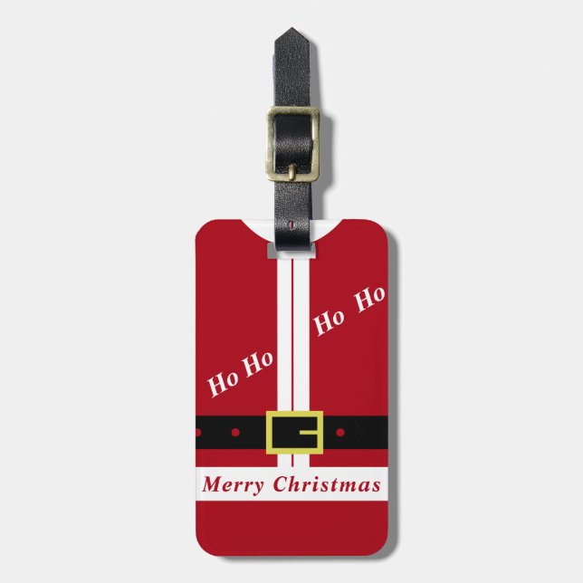 Santa Claus Luggage Tag (Front Vertical)