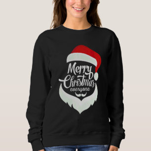 Santa Claus Merry Christmas 2022 Santa Face Men Wo Sweatshirt