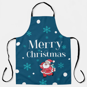 Santa Claus Merry Christmas Apron