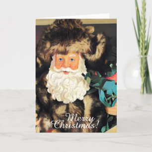 Santa Claus Merry Christmas Art Holiday Card