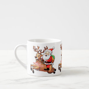 Santa Claus Merry Christmas Espresso Cup