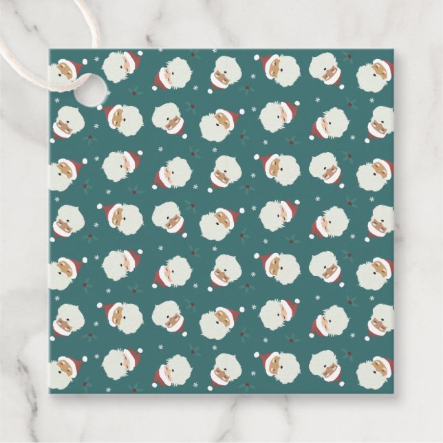 Santa Claus Merry Christmas Favour Tags (Front)