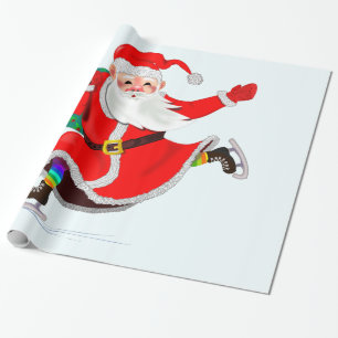 Santa Claus Merry Christmas Gift Wrapping Paper