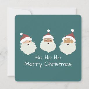 Santa Claus Merry Christmas Holiday Card
