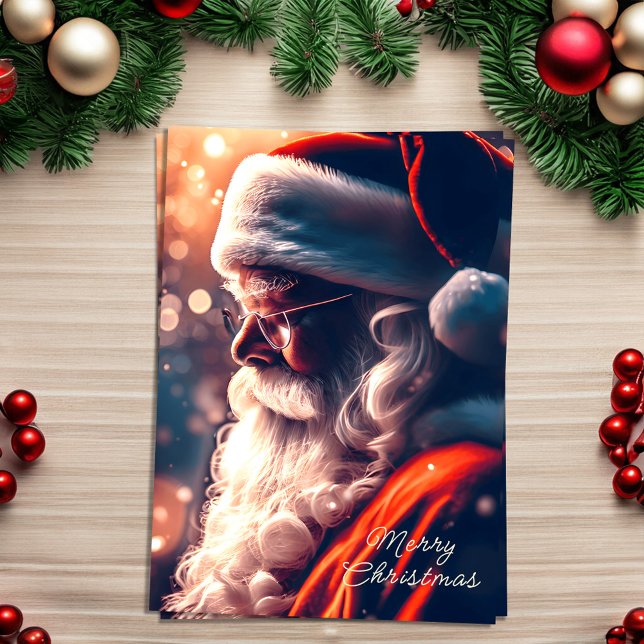 Santa Claus Merry Christmas Holiday Card (Creator Uploaded)
