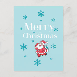 Santa Claus Merry Christmas Holiday Postcard
