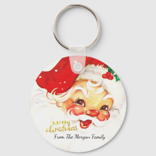 Santa Claus Merry Christmas   Key Ring