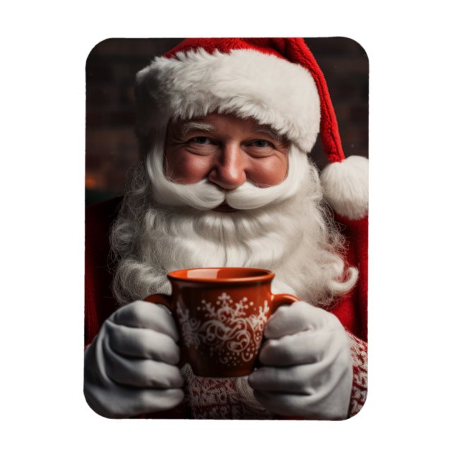 Santa Claus Merry Christmas Magnet (Vertical)