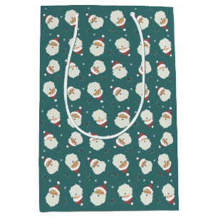 Santa Claus Merry Christmas Medium Gift Bag