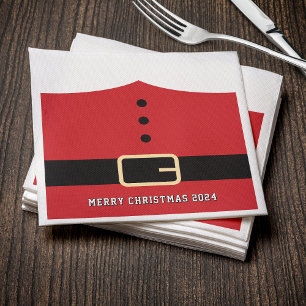 Santa Claus Merry Christmas Napkin
