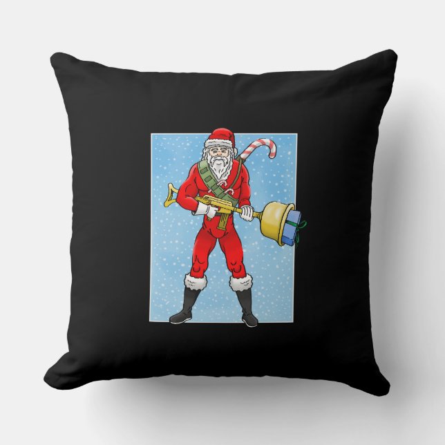 Santa Claus Merry Christmas Part 2 Cushion (Front)