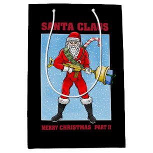 Santa Claus Merry Christmas Part 2 Medium Gift Bag