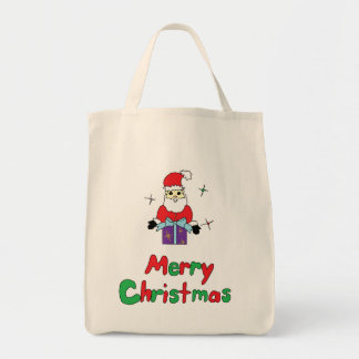 Santa Claus Merry Christmas Tote Bag
