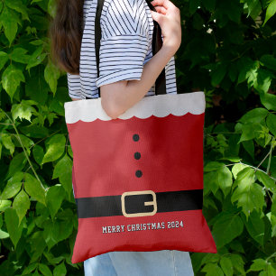 Santa Claus Merry Christmas Tote Bag