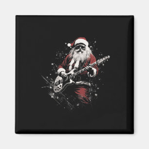 Santa Claus Merry Christmas Xmas Rocking Music Gui Magnet