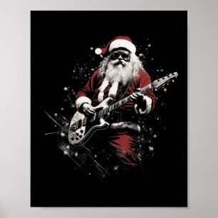 Santa Claus Merry Christmas Xmas Rocking Music Gui Poster