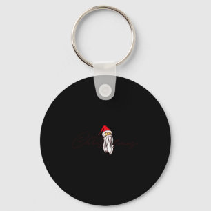 Santa Claus Merry Xmas Merry Christmas Happy New Y Key Ring
