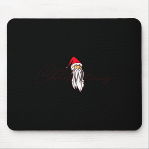 Santa Claus Merry Xmas Merry Christmas Happy New Y Mouse Pad